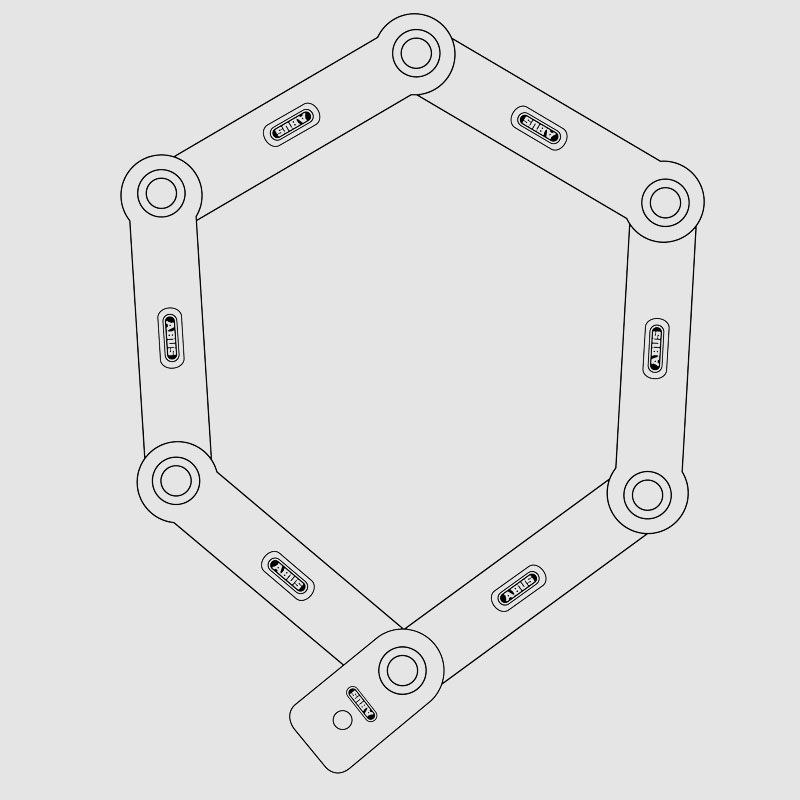  ABUS Faltschloss Bordo 6000